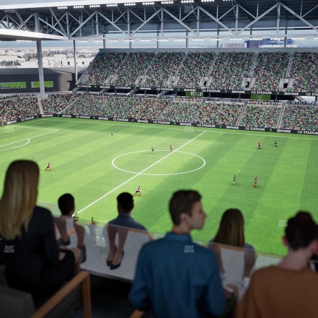 Q2 Stadium - Section Porch Table 6 Seat View