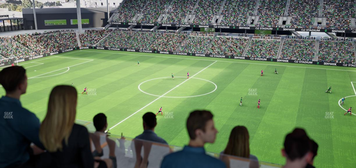 Q2 Stadium - Section Porch Table 6 Seat View