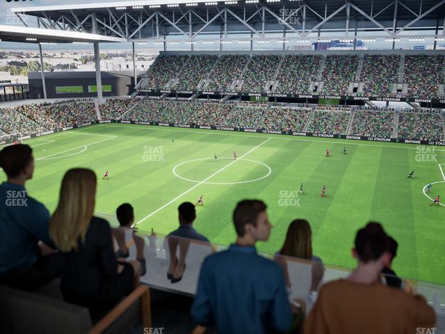 Q2 Stadium - Section Porch Table 6 Seat View