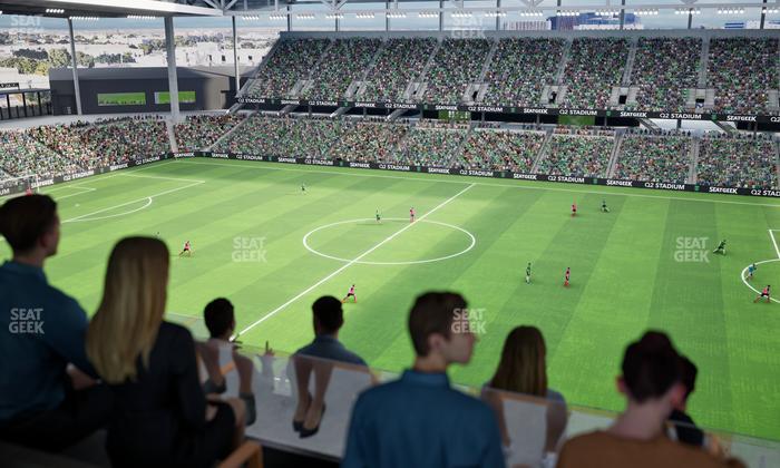 Q2 Stadium - Section Porch Table 6 Seat View