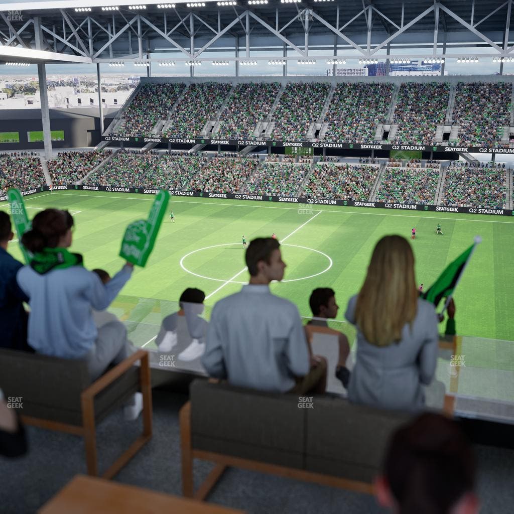 Q2 Stadium - Section Porch Table 7 Seat View