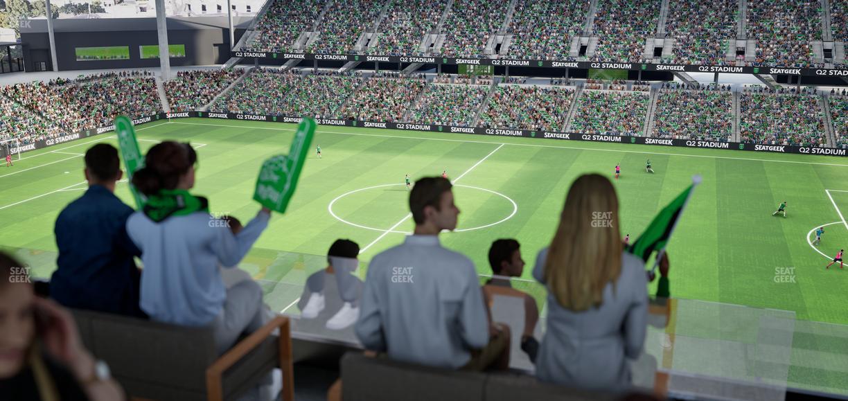 Q2 Stadium - Section Porch Table 7 Seat View