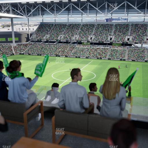 Q2 Stadium - Section Porch Table 7 Seat View