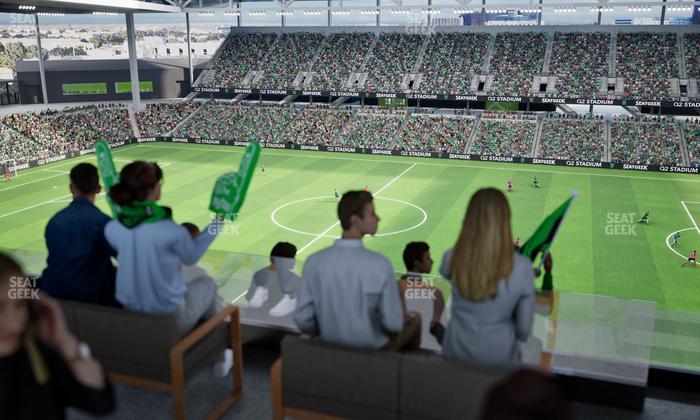 Q2 Stadium - Section Porch Table 7 Seat View