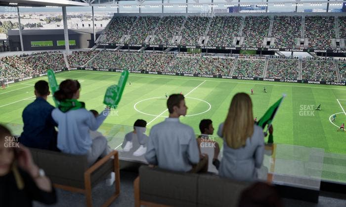 Q2 Stadium - Section Porch Table 7 Seat View