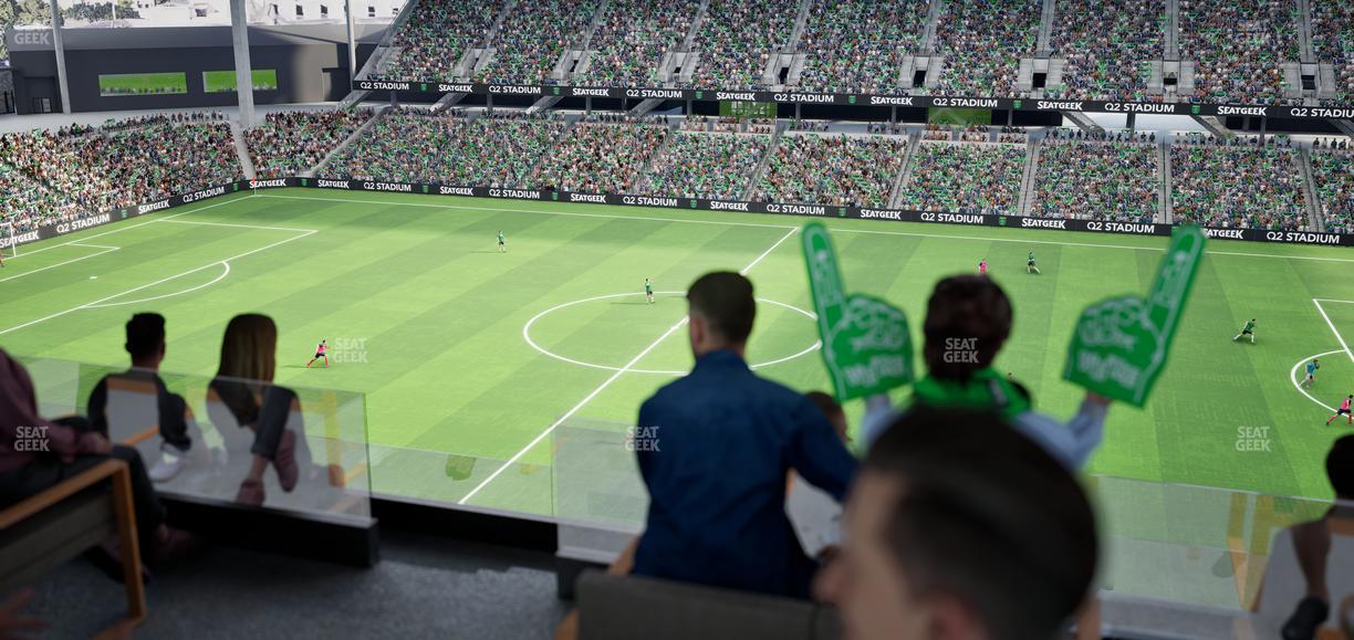 Q2 Stadium - Section Porch Table 8 Seat View