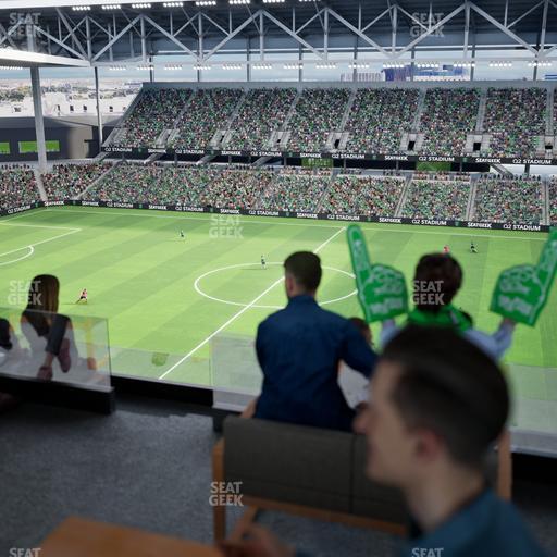 Q2 Stadium - Section Porch Table 8 Seat View