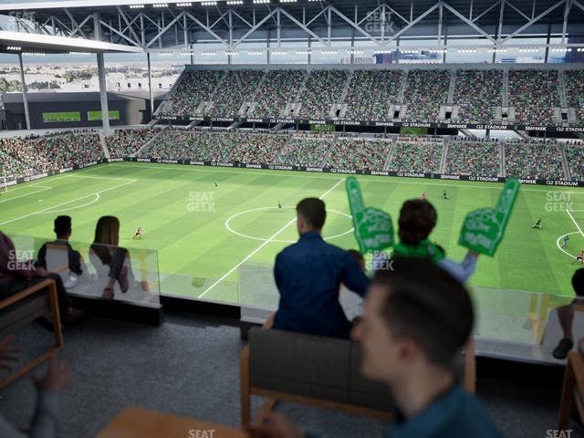 Q2 Stadium - Section Porch Table 8 Seat View