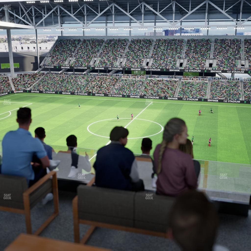 Q2 Stadium - Section Porch Table 9 Seat View
