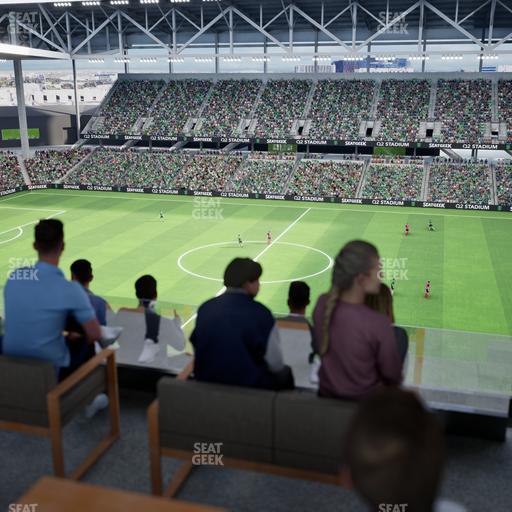 Q2 Stadium - Section Porch Table 9 Seat View