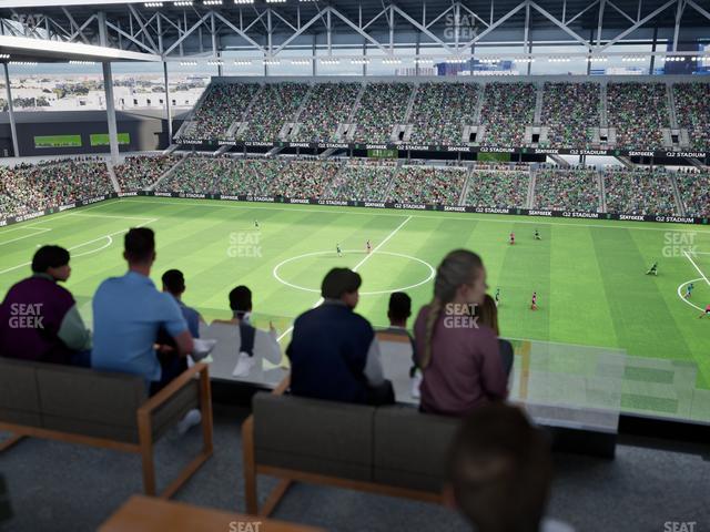 Q2 Stadium - Section Porch Table 9 Seat View