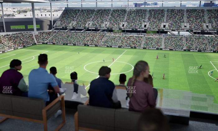 Q2 Stadium - Section Porch Table 9 Seat View