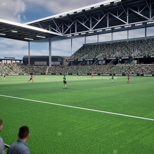 Q2 Stadium - Section Q 2 Field Club 1 Seat View