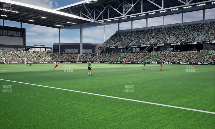 Q2 Stadium - Section Q 2 Field Club 1 Seat View