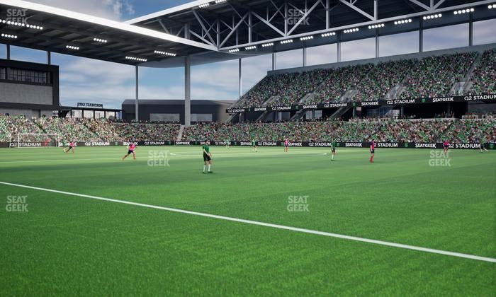 Q2 Stadium - Section Q 2 Field Club 1 Seat View