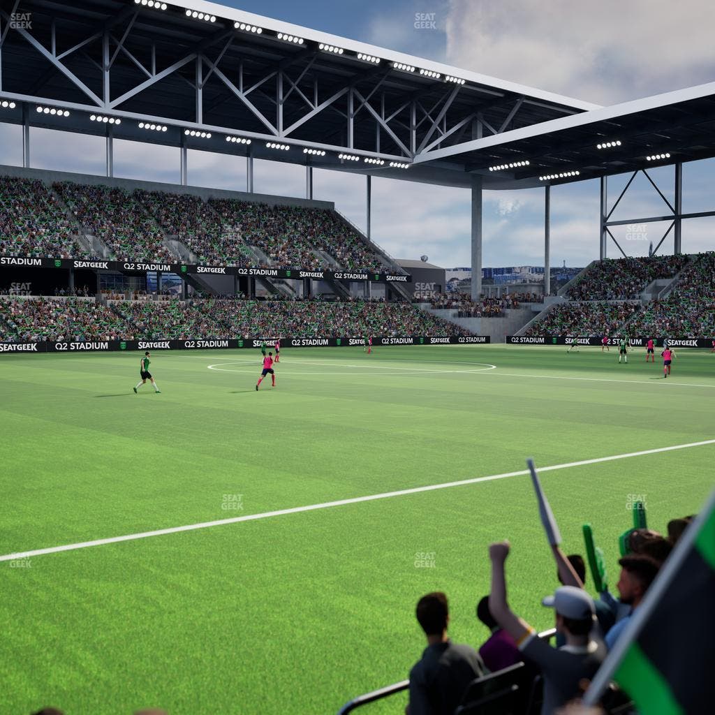 Q2 Stadium - Section Q 2 Field Club 10 Seat View