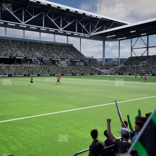 Q2 Stadium - Section Q 2 Field Club 10 Seat View