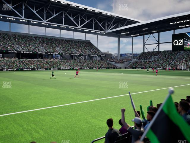 Q2 Stadium - Section Q 2 Field Club 10 Seat View