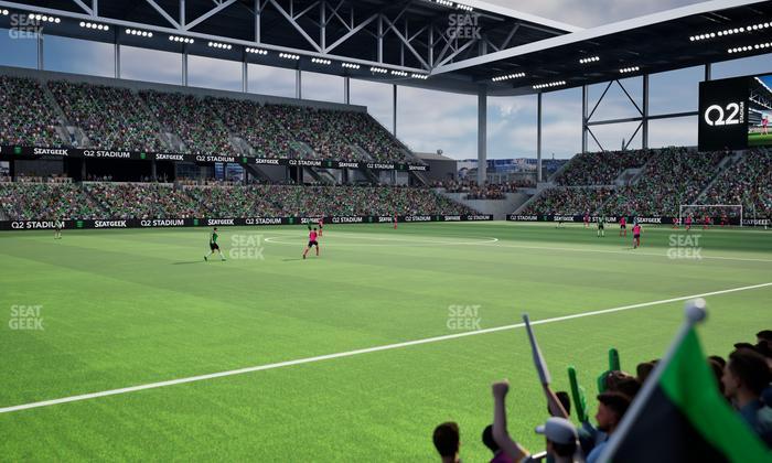 Q2 Stadium - Section Q 2 Field Club 10 Seat View