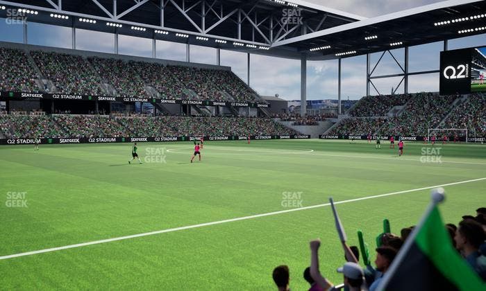 Q2 Stadium - Section Q 2 Field Club 10 Seat View