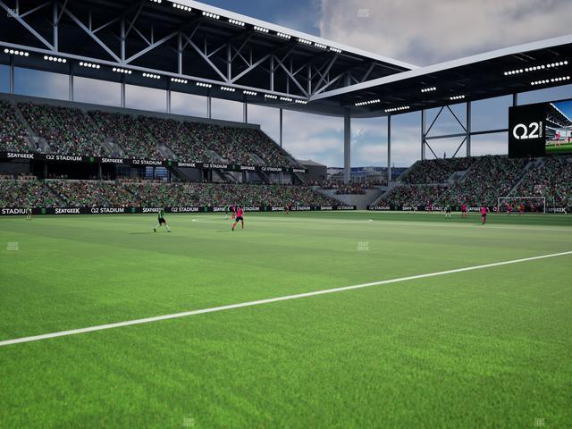Q2 Stadium - Section Q 2 Field Club 10 Seat View