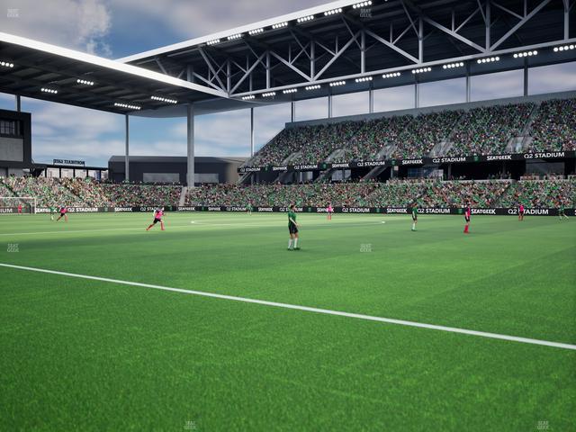 Q2 Stadium - Section Q 2 Field Club 2 Seat View