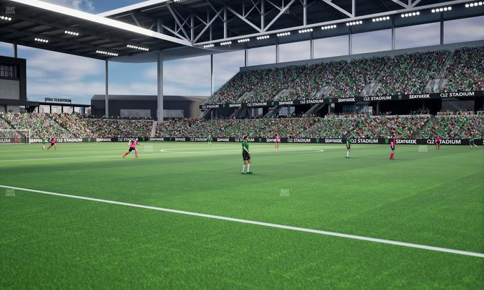 Q2 Stadium - Section Q 2 Field Club 2 Seat View