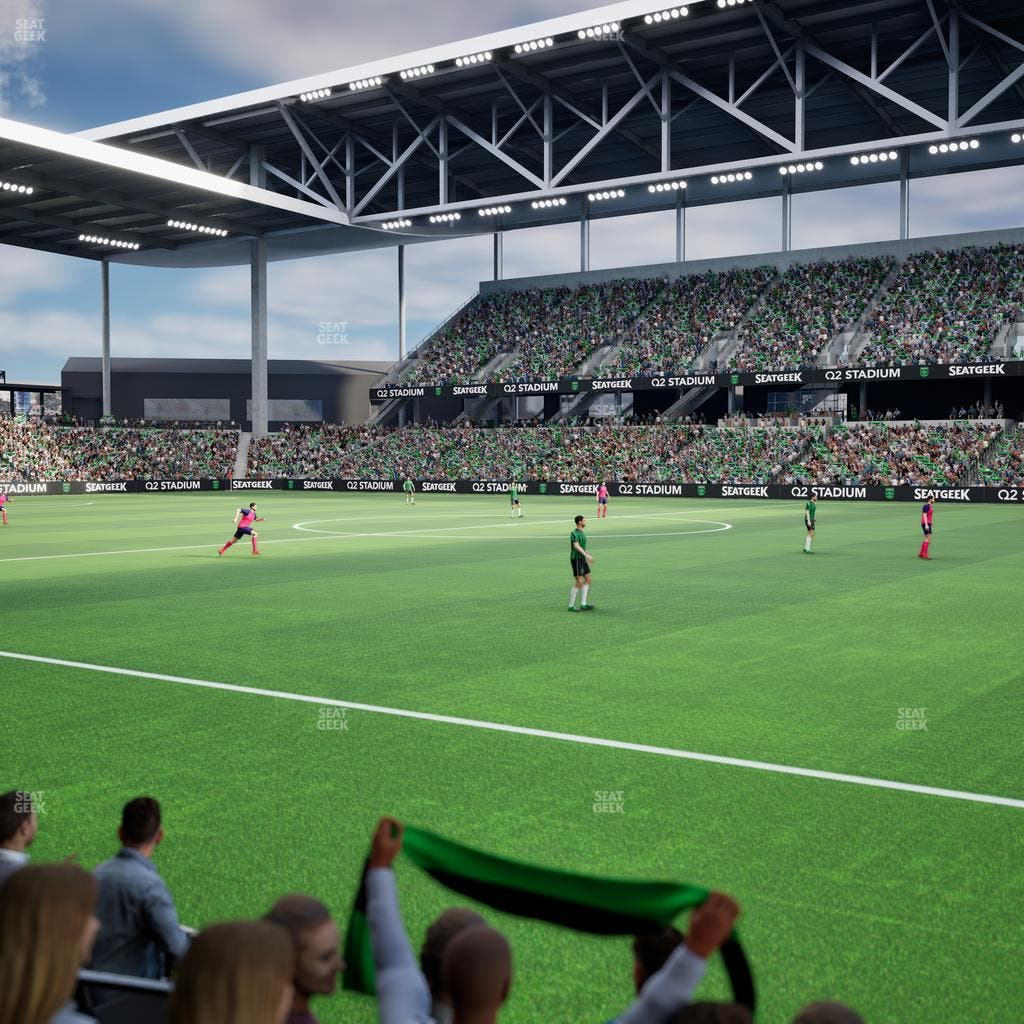 Q2 Stadium - Section Q 2 Field Club 2 Seat View