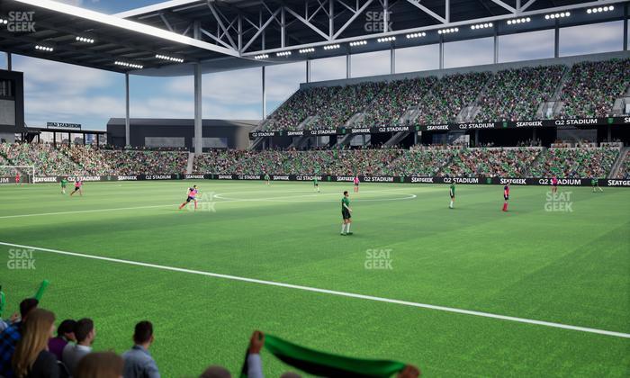 Q2 Stadium - Section Q 2 Field Club 2 Seat View