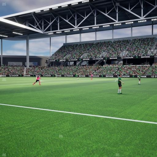 Q2 Stadium - Section Q 2 Field Club 3 Seat View