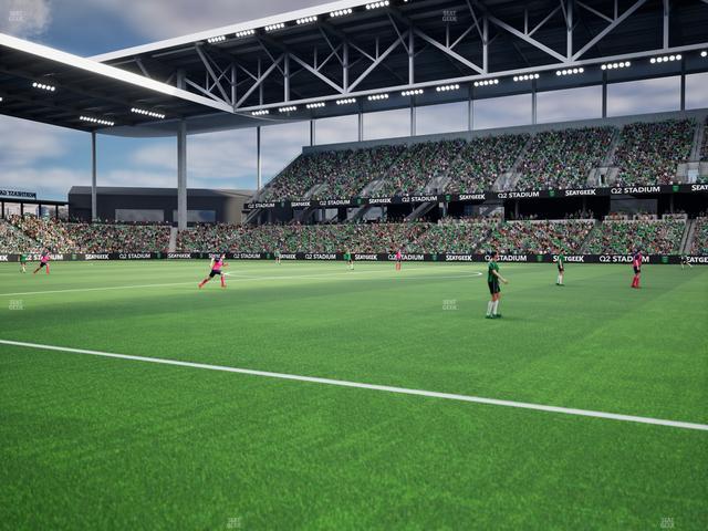 Q2 Stadium - Section Q 2 Field Club 3 Seat View