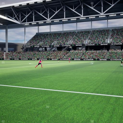 Q2 Stadium - Section Q 2 Field Club 4 Seat View