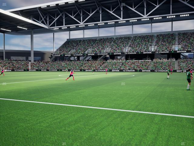 Q2 Stadium - Section Q 2 Field Club 4 Seat View
