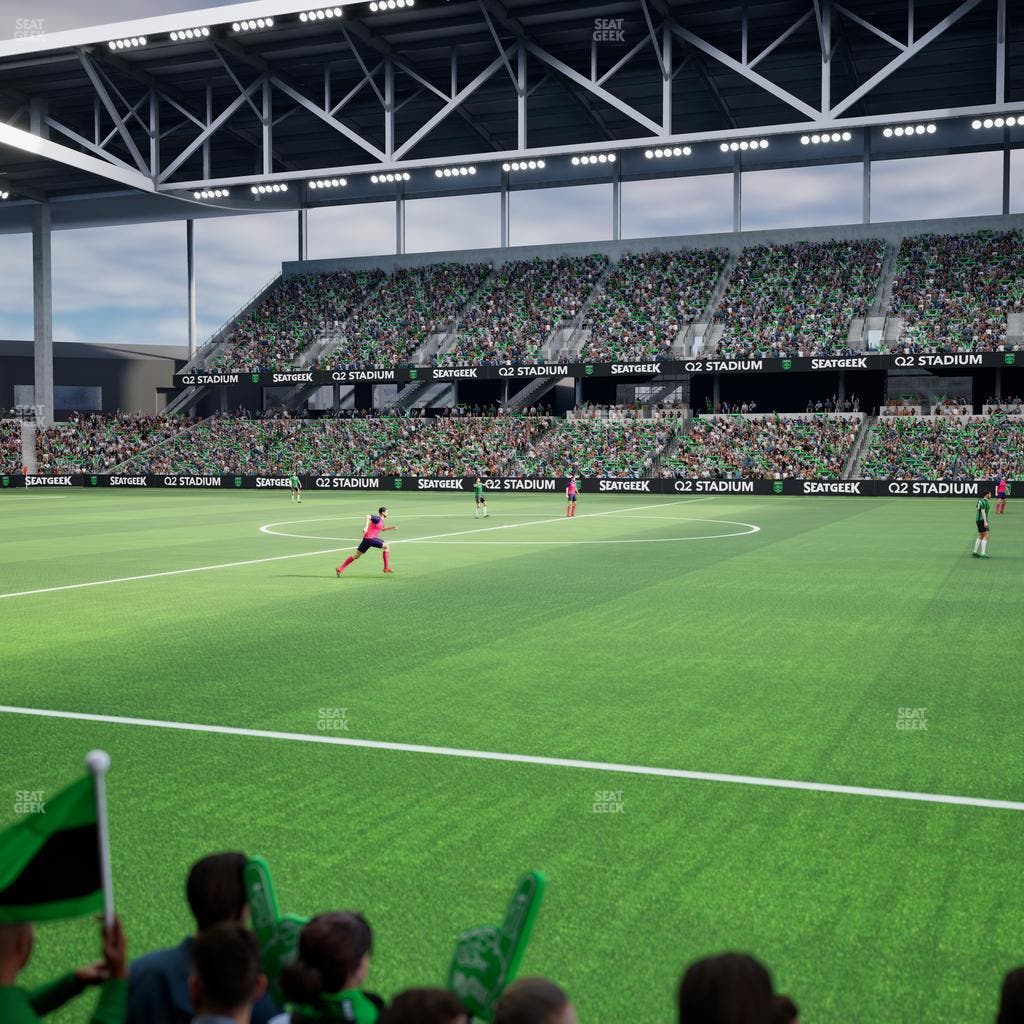 Q2 Stadium - Section Q 2 Field Club 4 Seat View