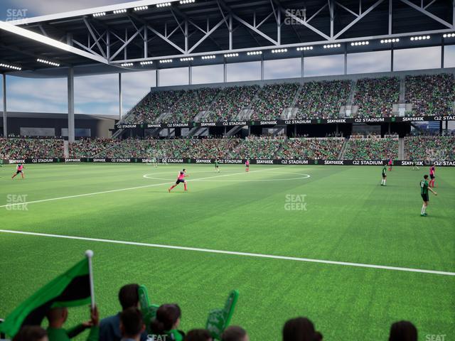 Q2 Stadium - Section Q 2 Field Club 4 Seat View
