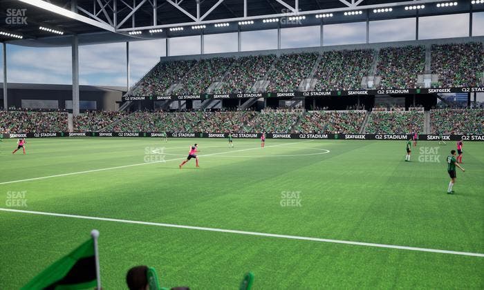 Q2 Stadium - Section Q 2 Field Club 4 Seat View