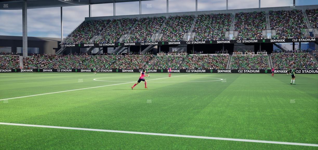 Q2 Stadium - Section Q 2 Field Club 5 Seat View