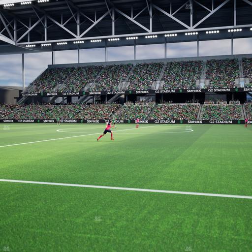 Q2 Stadium - Section Q 2 Field Club 5 Seat View