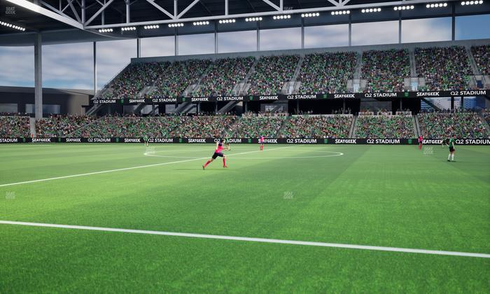 Q2 Stadium - Section Q 2 Field Club 5 Seat View