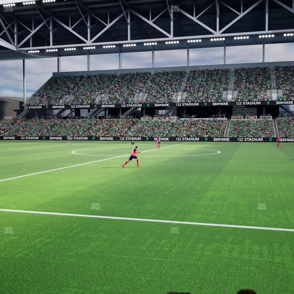 Q2 Stadium - Section Q 2 Field Club 5 Seat View