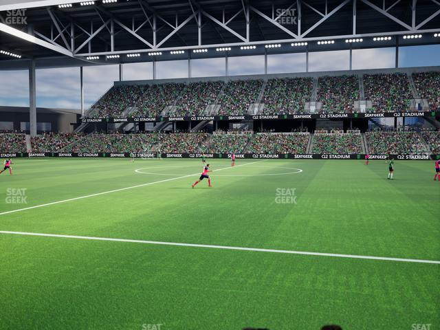 Q2 Stadium - Section Q 2 Field Club 5 Seat View