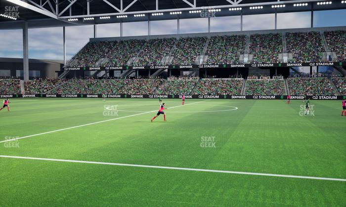 Q2 Stadium - Section Q 2 Field Club 5 Seat View