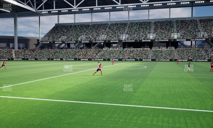 Q2 Stadium - Section Q 2 Field Club 5 Seat View