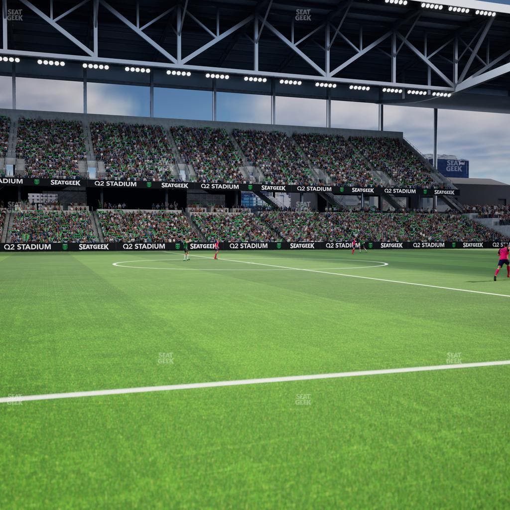 Q2 Stadium - Section Q 2 Field Club 6 Seat View