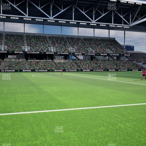 Q2 Stadium - Section Q 2 Field Club 6 Seat View