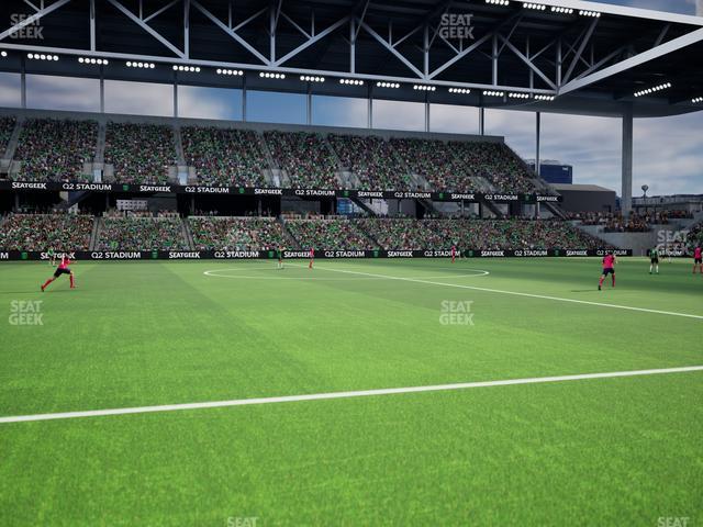 Q2 Stadium - Section Q 2 Field Club 6 Seat View