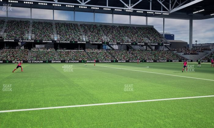 Q2 Stadium - Section Q 2 Field Club 6 Seat View