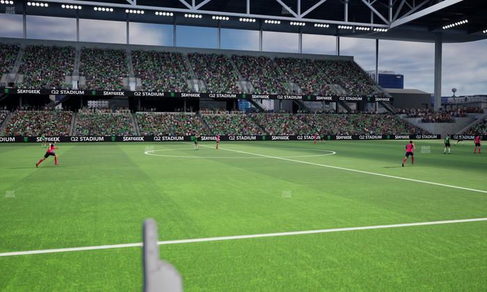 Q2 Stadium - Section Q 2 Field Club 6 Seat View