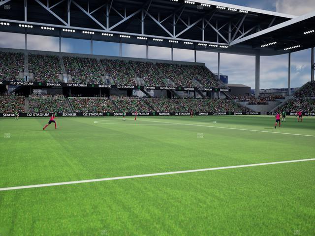 Q2 Stadium - Section Q 2 Field Club 7 Seat View