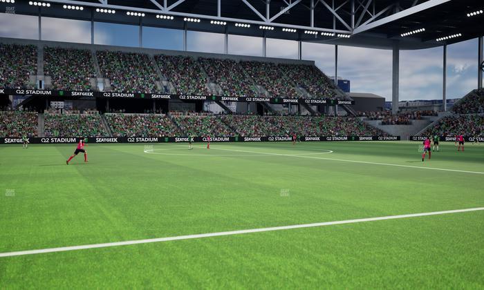 Q2 Stadium - Section Q 2 Field Club 7 Seat View